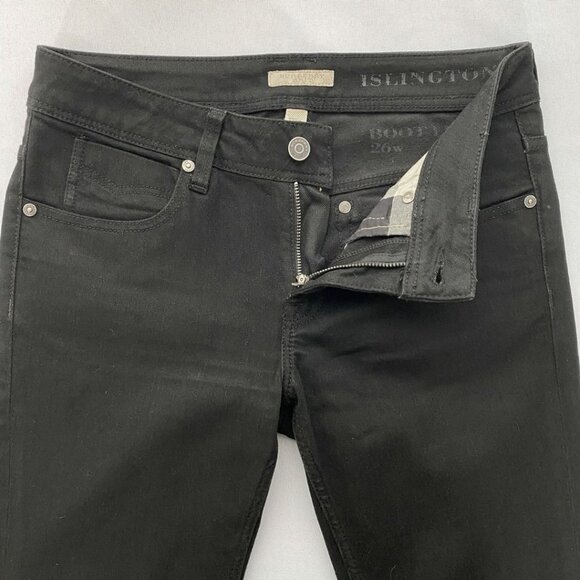 BURBERRY ISLINGTON BOOT LEG JEANS IN BLACK - 26W - Picture 5 of 9